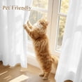 thumbnail image 4 of StangH Non-See-Through White Privacy Sheer Curtains - Elegant Home Decoration Light Filtering With Grommet Design for Bedroom/Living Room/Nursery/Ofiice, W52 x L84, 2 Panels Set, 4 of 8