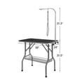 thumbnail image 2 of SKYSHALO Grooming Table Arm with Secure Clamp, 36''x24'' Foldable Station for Small to Medium Dogs, Includes No-Sit Haunch Support and Loop, Supports up to 330lbs, 2 of 9
