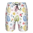 thumbnail image 4 of Disketp Men'S Swim Trunks Hawaiian Breathable Surf Beach Swimsuits Mesh Lining Beach Shorts With Pockets-Easter Egg3, 4 of 9
