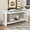 Antique White, variant on 65.75'' Console Table Sofa Table with 4 Storage Drawers,Wooden Farmhouse Entryway Table with Storage Shelf,Multifunction Long Vintage Console Table for Hallway, Entryway, Bedroom, Living Room, Espres
