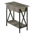 thumbnail image 4 of Convenience Concepts Tucson Electric Flip-Top End Table in Weathered Gray Wood, 4 of 7
