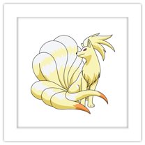 Gallery Pops Pokemon - Ninetales Wall Art, White Framed Version, 12" x 12"