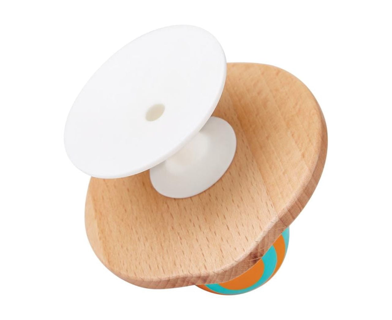 Hape Stay Put Rattle, Infant Sensory Toy, Unisex Ages 0M+, Plastic