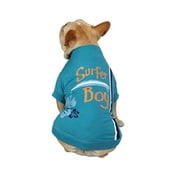 Angle View: Casual Canine Polyester/Cotton Surf's Up Dog Tee, Suffer Boy, Small/Medium, 14-Inch