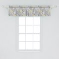 thumbnail image 2 of Ambesonne Grey Window Valance, Style Yellow Flower, 54" X 12", Pale Grey White, 2 of 3