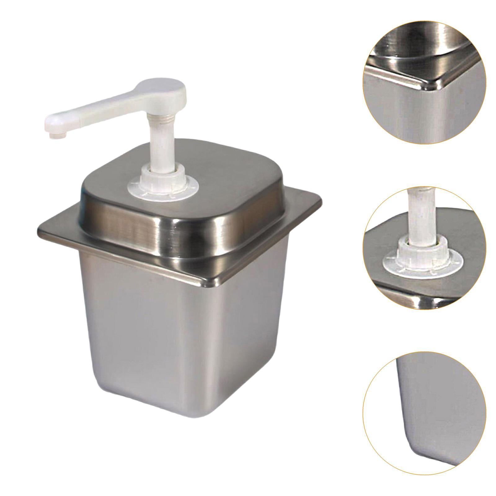 Fancyes Coffee Syrup Dispenser 2.3L Press Manual Sauce Dispenser for Restaurant Home 10cc