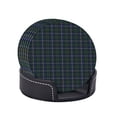 thumbnail image 4 of Clan MacLeod Of Skye Tartan Graphic Coasters With Leather Holder Set Of 6 Round Coasters for Home and Kitchen Decor, 4 of 7