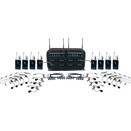UPC: 0692868826429 | VocoPro MIB-QUAD-8B SYSTEM 8-Channel Wireless Headset/Lapel Mic-in-Bag Package