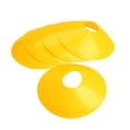 thumbnail image 1 of SHOWERORO Athletic Field Marker Tray Yellow Polyethylene 10Pcs 7.6x7.3x2In For Football Training, 1 of 8