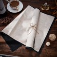 thumbnail image 5 of 2pcs Coffee Bar Mat 20 x 14 Coffee Bar Decor for Coffee Station Coffee Mat Burlap Placemat with FabricBacking Coffee Bar Accessories for Coffee Decor Black, 5 of 6