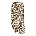 thumbnail image 4 of JGGSPWM Leopard Printing Pajamas Pants Soft Long Pajama Bottoms Lounge Sleep Pants for Soft Breathable Comfort Brown L, 4 of 5