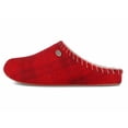 thumbnail image 4 of Tuffeln® Women Felt Slippers with Arch Support «Auszeit», red checkered, 4 of 8