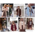 thumbnail image 5 of PRETTYGARDEN Women's Long Cardigans Hooded Chunky Sweaters Cozy Knit Jacket, Button up, Loose Fit, Pockets, Fall Coats, Trendy Casual, Going Out, Holiday Outfits, Winter Clothing, 5 of 10