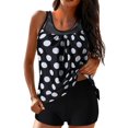 thumbnail image 1 of Two Pieces Tankini Swimsuits Top for Women Tummy Control with Swimming Padded Bras Suit, 1 of 9