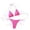 Pink |#7, variant on Women's Triangle Bikini Set Halter String Two Piece Swimsuit Brazillian Bathing Suit Cheeky Cute Swimwear (Black,M)