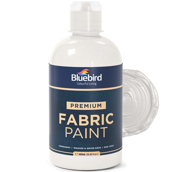 Pintura para tela BLUEBIRD Plata Brillante 500 ml Permanente