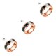 thumbnail image 3 of Jumpingount Anillo de temperatura Acero Emoción Anillos de humor Pareja Joyería de mano sensible inteligente, Tamaño 9, Oro rosa Type1 NO1, 3 of 6
