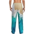 thumbnail image 3 of Daiia Men'S Beach Pants,Bottoms Sleep Lounge,Pajama Pants,Pj Bottoms Drawstring And Pockets-Small, 3 of 9