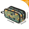 thumbnail image 4 of FORMRS Pencil Case with 3 Compartments School Large Capacity Zipper Pen Pouch Stationery Organizer, Floral Black Cats Pattern, 4 of 8