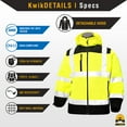 thumbnail image 2 of KwikSafety (Charlotte, NC AGENT & GALAXY Softshell Safety Jacket Base & Limited Edition Design Class 3 ANSI Tested OSHA 3X-Large Agent Standard Trim, 2 of 6