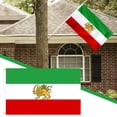 thumbnail image 1 of AHMT Drapeau Pahlavi Iranien 3X5FT Matériau Polyester Drapeau(B), 1 of 8