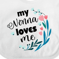 thumbnail image 4 of Inktastic My Nonna Loves Me for Girls Granddaughter Girls Baby Bib, 4 of 4