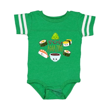 

Inktastic Soy Amazing- Cute Sushi and Wasabi Gift Baby Boy or Baby Girl Bodysuit