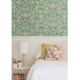 thumbnail image 2 of NextWall  Bird Toile Peel and Stick Wallpaper 20.5 in. W x 18 ft. L - Aquamarine, 2 of 8