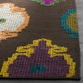thumbnail image 3 of SAFAVIEH Suzani Tobin Abstract Area Rug, Brown/Multi, 7' x 7' Square, 3 of 8