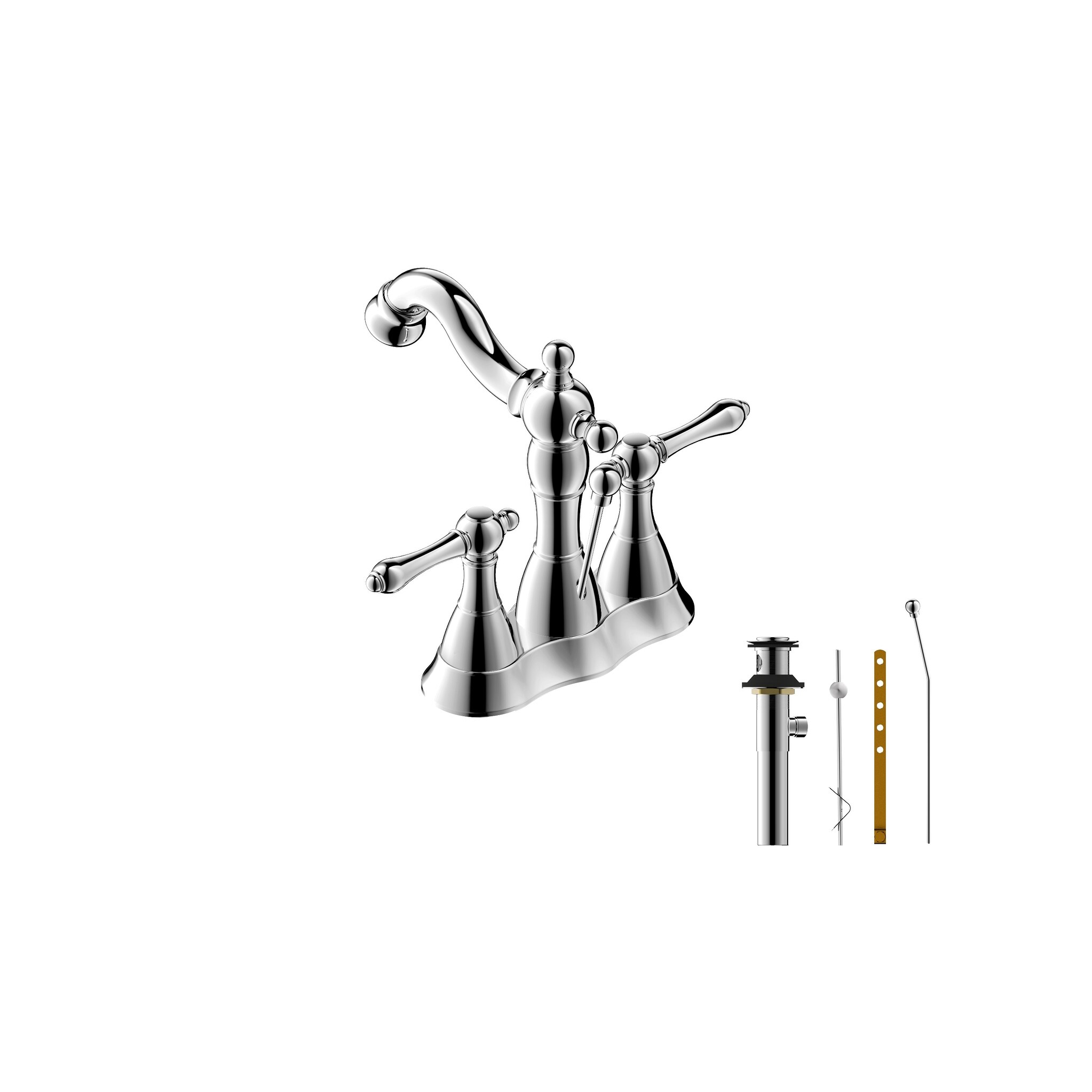 Ultra Faucets UF45213 Prime Two-Handle Centerset Bathroom Faucet, Brushed Nickel - image 4 of 4