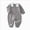D86-Grey, variant on 6-9 Months Newborn Baby Romper Spring Fall Long Sleeve Cotton Crawling Outfit Bodysuit Warm Home Wear Silver