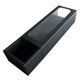 thumbnail image 1 of Caja de papel Kraft shaofei con tiras de PVC 10 unidades con ventana color negro, 1 of 5
