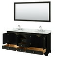 thumbnail image 2 of Wyndham Collection Wcs202080dcmunom70 Deborah 80" Free Standing Double Vanity Set - Dark, 2 of 7