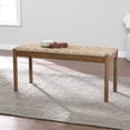 thumbnail image 2 of SEI Furniture Scalby Rattan Seagrass Bench in Brown and Natural, 2 of 3