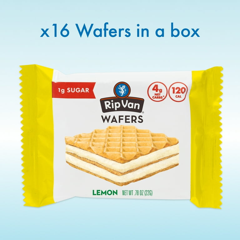 Rip Van, Lemon Cookies, 16 Count, Vegan, Keto, Low Sugar, Low Carb