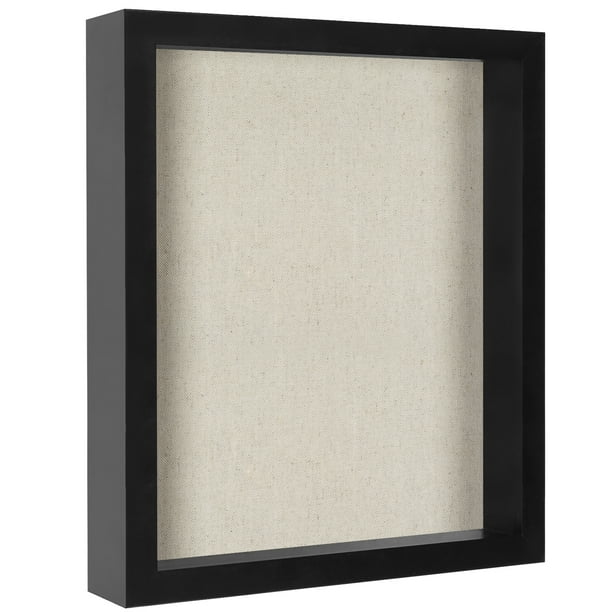 11x14 Shadow Box Frame with Soft Linen Back - Display Memorabilia ...