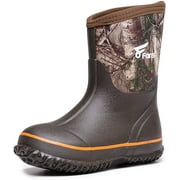 Kids Neoprene Boots,Waterproof Neoprene Hunting & Fishing Realtree Xtra Camo Muck Mud Boots for Toddlers Boys & Girls