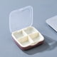 thumbnail image 1 of Pastillero portátil | Pastillero ABS impermeable con 4 compartimentos | Estuche compacto y práctico para viajes, ideal para pastillas, vitaminas y uso diario, 1 of 5