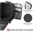 thumbnail image 4 of Byootique Soft Sided Rolling Makeup Train Case Cosmetic Organizer Travel Artists, 4 of 12