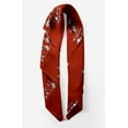 thumbnail image 2 of Bimba Red Floral Love Quotes Text Printed Pure Silk Scarf For Hair Neck Head Bandanas For Women 40 x 40 Inches, 2 of 6
