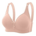 thumbnail image 3 of Vrotazzy Women's Plus Size Seamless Wire Bra With Four Clasp Maternity Breathable Comfort Enhancing Lift Design, 3 of 3
