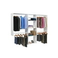 Easy Track Deluxe Starter Closet Storage Organizer System with Shelves