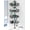 Dark Black, variant on 4-Tier Tension Pole Shower Caddy with 2 Removable Soap Holders, Adjustable 25-114.2 Inch, Matte Black, Rust-Resistant Stainless Steel