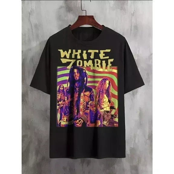VINTAGE White Zombie shirt Tee Unisex Short Sleeve T-shirt, size S-5XL