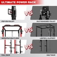 thumbnail image 3 of MITONOS Power Cage,2000LB Squat Rack with Cable Crossover System,Multi-Function Weight Cage Strength Training Machine,Home Gym Workout Machine with More Training Attachments, 3 of 12