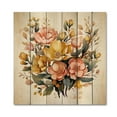 thumbnail image 3 of Designart "Vibrant Yellow Minimalism in a Bouquet I" Floral Print on Natural Pine Wood, 3 of 5