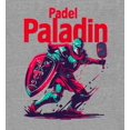thumbnail image 2 of Padel Paladin Adult Heather Gray Long Sleeve Hoodie-Medium, 2 of 6