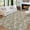 Brown, variant on GlowSol 9' x 12' Large Vintage Medallion Area Rugs Washable Floral Rug Soft Low Pile Non-Slip Area Rugs for Living Room Bedroom, Gray Beige
