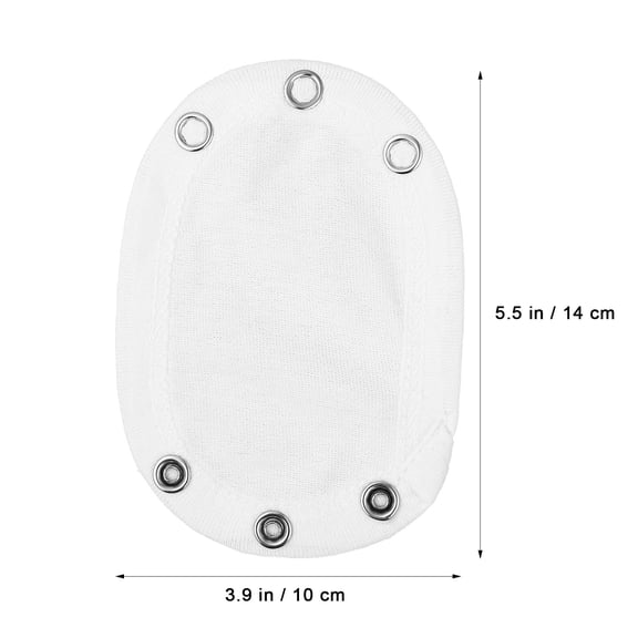 QIFULL Cotton Bodysuit Extension Straps, Soft White Non-Restrictive Design, 5 Pieces for Comfortable Fit