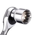 thumbnail image 2 of Lefu 12 Point Mirror Short Socket Head 1/4 Drive Torx Bit Ratchet Wrench Adapter, 2 of 9